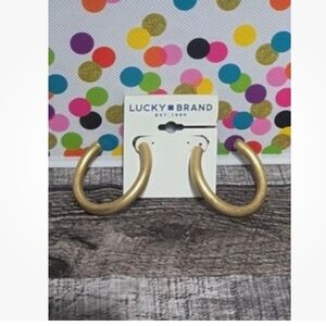 Lucky Large Gold Hoops
